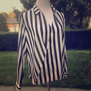 The Limited faux wrap blouse.